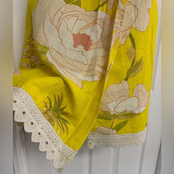 Farm Rio Floral Yellow Wrap Skirt - Picture 6 of 11